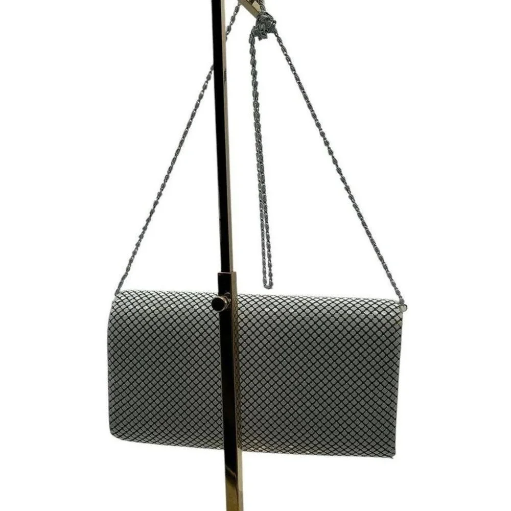 Ashley Moore WHITE MESH PURSE /‎ EVENING BAG Y2K